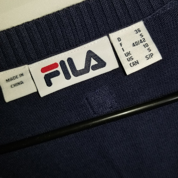 Fila Argyle Tennis Pants & Cardigan Set US Small - Picture 8 of 11